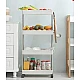 Organizator tip carucior multifuncional cu 4 rafturi Alb MD Organizator tip carucior multifuncional cu 4 rafturi Alb MD