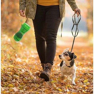 Sticla cu 3 in 1 pentru animale, Mancare si Apa, Plastic Sticla cu 3 in 1 pentru animale, Mancare si Apa, Plastic