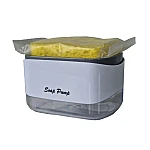 Dispenser de Sapun 2 in 1 Cu Burete 12 oz Dispenser de Sapun 2 in 1 Cu Burete 12 oz