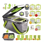 Mini Tocator de Legume 24-in-1: Mandolina de Bucatarie Multifunctionala