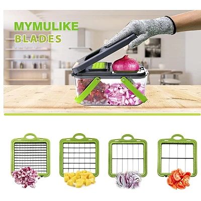 Mini Tocator de Legume 24-in-1: Mandolina de Bucatarie Multifunctionala Mini Tocator de Legume 24-in-1: Mandolina de Bucatarie Multifunctionala