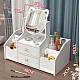 Organizator cosmetice cu Oglinda, 2 sertare, 4 compartimente, 40 x 20 x 33 cm Organizator cosmetice cu Oglinda, 2 sertare, 4 compartimente, 40 x 20 x 33 cm