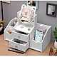 Organizator cosmetice cu Oglinda, 2 sertare, 4 compartimente, 40 x 20 x 33 cm Organizator cosmetice cu Oglinda, 2 sertare, 4 compartimente, 40 x 20 x 33 cm