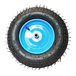 Roata roaba 400-8 pentru ax SUBTIRE 16'' Albastra MX274