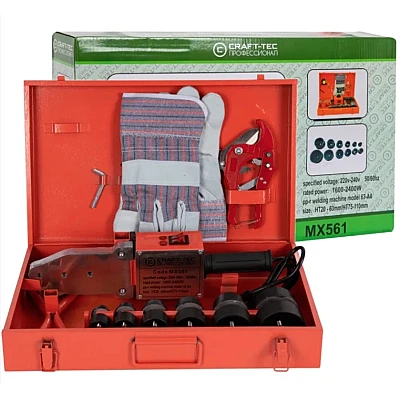 Plita PPR 2400W 6 bacuri aparat lipit tevi CRAFT-TEC MX561 Plita PPR 2400W 6 bacuri aparat lipit tevi CRAFT-TEC MX561