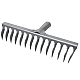 Grebla metal 16 dinti metal fara coada Grebla metal 16 dinti metal fara coada