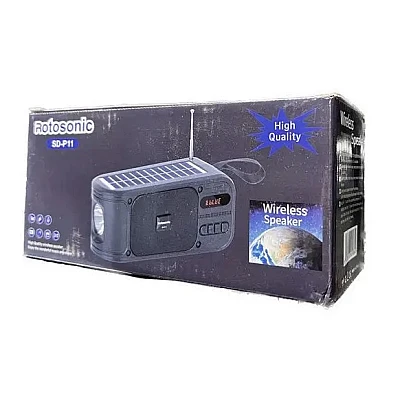 Boxa portabila bluetooth Rotosonic SD-P11 cu incarcare solara Boxa portabila bluetooth Rotosonic SD-P11 cu incarcare solara