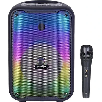 Boxa Portabila GTS-1726 Bluetooth 8 Inchi Lumini LED RGB cu Microfon Boxa Portabila GTS-1726 Bluetooth 8 Inchi Lumini LED RGB cu Microfon