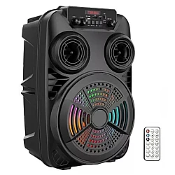 Boxa Portabila ZQS-8107S Wireless LED de 8 inch Lumini LED RGB