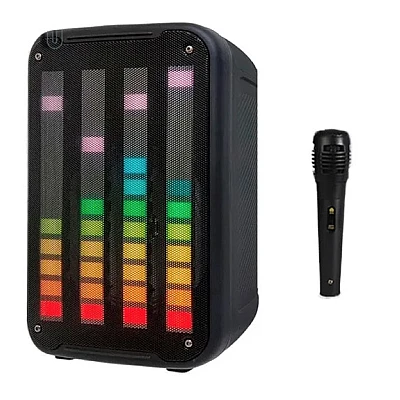 Boxa Portabila KTS-1752 Wireless LED de 8 inch Boxa Portabila KTS-1752 Wireless LED de 8 inch