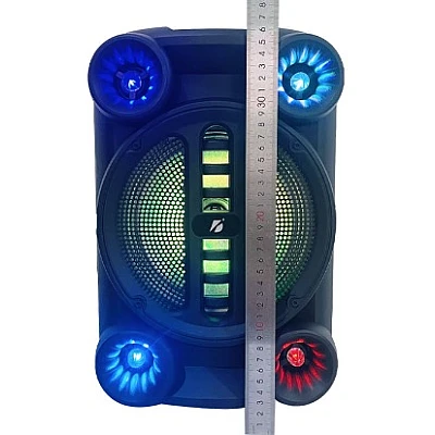 Boxa Portabila 8" KTS-1765 RGB cu Microfon si Telecomanda