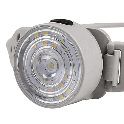 Lanterna de cap cu banda din Silicon Ajustabila cu Lumina Alba si Rosie Lanterna de cap cu banda din Silicon Ajustabila cu Lumina Alba si Rosie