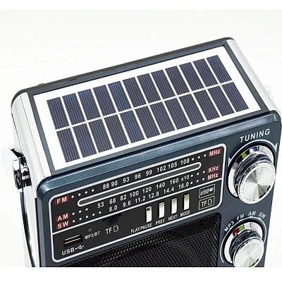 Radio cu Panou Solar XB-921 BT X-Bass mp3 player cu suport card sd/usb NEGRU Radio cu Panou Solar XB-921 BT X-Bass mp3 player cu suport card sd/usb NEGRU