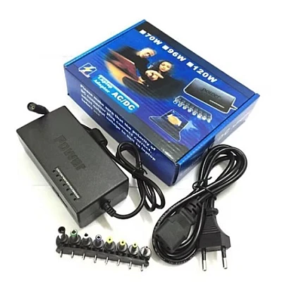 Incarcator universal pentru laptop Cu 7 conectori 12V / 15V / 16V / 18V / 19V / 20V / 24V Negru Incarcator universal pentru laptop Cu 7 conectori 12V / 15V / 16V / 18V / 19V / 20V / 24V Negru