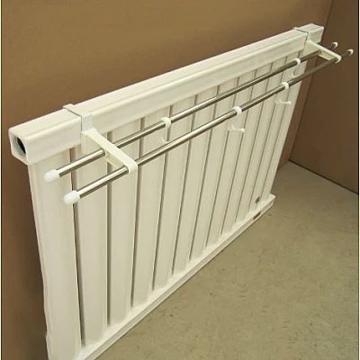 Suport dublu pentru uscare prosoape cu prindere pe calorifer 50 cm Suport dublu pentru uscare prosoape cu prindere pe calorifer 50 cm