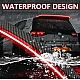 Spoiler portbagaj spate cu LED stil fibra de carbon 120 cm Spoiler portbagaj spate cu LED stil fibra de carbon 120 cm