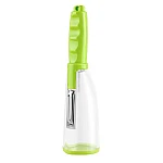 Decojitor cu cutie de colectare resturi din Plastic Verde Decojitor cu cutie de colectare resturi din Plastic Verde