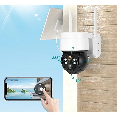 Camera de Supraveghere 2K cu panou SOLAR IP66 Camera de Supraveghere 2K cu panou SOLAR IP66