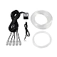 Kit Lumini ambientale auto 5 LED x 6 m neon RGB, aplicatie prin Bluetooth Kit Lumini ambientale auto 5 LED x 6 m neon RGB, aplicatie prin Bluetooth