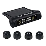 Set 4 senzori de presiune si temperatura anvelope cu afisaj LCD si incarcare Solara