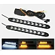 Set 2 Lumini LED pentru semnalizare cu sageti schimbare de culoare Set 2 Lumini LED pentru semnalizare cu sageti schimbare de culoare