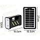 Kit solar GD-13 cu lampa multifunctionala panou solar si 3 Becuri