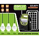 Kit solar GD-8072 cu lampa multifunctionala panou solar si 3 Becuri Kit solar GD-8072 cu lampa multifunctionala panou solar si 3 Becuri