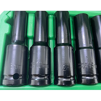 Trusa Chei Tubulare Impact - 10 Tubulare 1/2 8 - 24 Mm Cutie Rosu/Verde Trusa Chei Tubulare Impact - 10 Tubulare 1/2 8 - 24 Mm Cutie Rosu/Verde