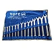 Set chei combinate fixe si inelare Yofe 14 piese 8 - 24 mm Set chei combinate fixe si inelare Yofe 14 piese 8 - 24 mm