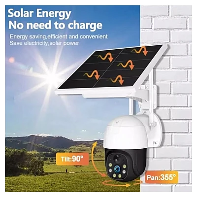 Camera de Supraveghere 4G cu Panou Solar V380 PRO 4MP 2K SLR2K Camera de Supraveghere 4G cu Panou Solar V380 PRO 4MP 2K SLR2K