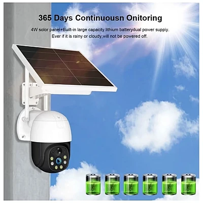 Camera de Supraveghere 4G cu Panou Solar V380 PRO 4MP 2K SLR2K Camera de Supraveghere 4G cu Panou Solar V380 PRO 4MP 2K SLR2K
