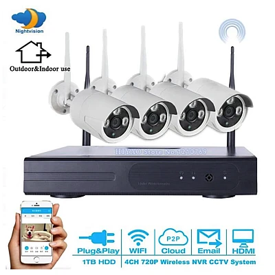 KIT 4 Camera 2mpx IR WiFi 5G WIFI KIT 4 Camera 2mpx IR WiFi 5G WIFI