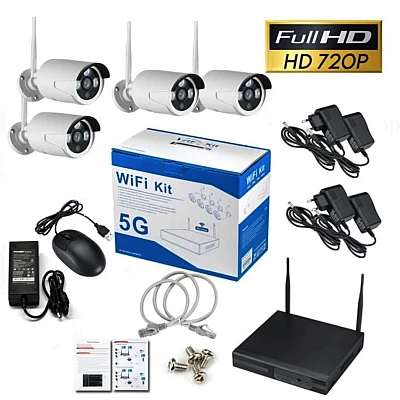 KIT 4 Camera 2mpx IR WiFi 5G WIFI KIT 4 Camera 2mpx IR WiFi 5G WIFI