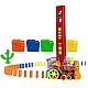 Set trenulet electric de jucarie cu 60 de piese domino Set trenulet electric de jucarie cu 60 de piese domino