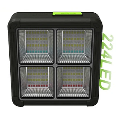 Proiector 224 LED Solar cu Baterie GD-2206B 4 Moduri de Iluminare 120W