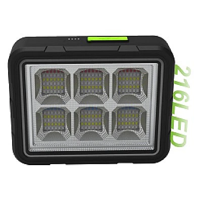 Proiector 216 LED Solar cu Baterie GD-2207A 4 Moduri de Iluminare 150W