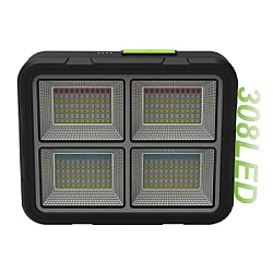 Proiector 308 LED Solar cu Baterie GD-2207B 4 Moduri de Iluminare 200W