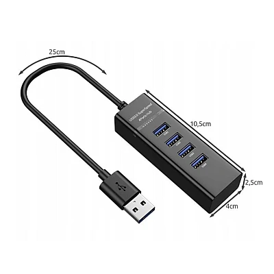 Hub cu 4 Porturi USB 3.0 de 5 Gbps LED Indicator Compact Q 303 Hub cu 4 Porturi USB 3.0 de 5 Gbps LED Indicator Compact Q 303