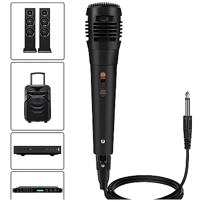 Microfon cu fir Q MIC544 dinamic jack 6.5mm karaoke Microfon cu fir Q MIC544 dinamic jack 6.5mm karaoke