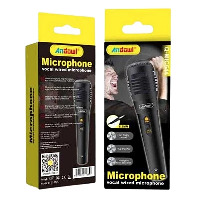 Microfon cu fir Q MIC544 dinamic jack 6.5mm karaoke Microfon cu fir Q MIC544 dinamic jack 6.5mm karaoke