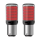 Set 2 Becuri LED semnalizare culoare ROSU soculu BAY15D 1157/P21/5W LED 1156 pentru 144 SMD cu doua faze