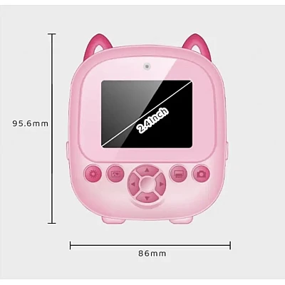 Aparat foto digital pentru copii cu 2 Camere - Spate si Frontala, Imprimare instantanee Aparat foto digital pentru copii cu 2 Camere - Spate si Frontala, Imprimare instantanee