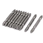 Set 10 Biti de impact cu 2 capete 65mm prindere 1/4 hexagonal 65mm Xph2