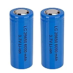 Set 2 Acumulator 26650 ART FAT  BLUE 6800mAH 3.7V