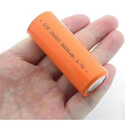 Set 2 Acumulator 26650 ART FAT ORANGE 6800mAH 3.7V Set 2 Acumulator 26650 ART FAT ORANGE 6800mAH 3.7V