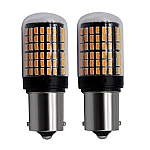Set 2 Becuri LED GALBEN  P21W (Pozitii) cod 1156 cu anulator