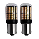 Set 2 Becuri LED GALBEN  P21W (Pozitii) cod 1156 cu anulator