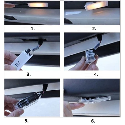 Set 2 Holograme LED cu LOGO AUDI pentru Portiere Set 2 Holograme LED cu LOGO AUDI pentru Portiere