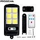 Set 2 Lampa Stradala Solara 150 LED COB cu 6 CASSETE cu Panou Solar Senzor de Miscare Lumina si Telecomanda Inclusa Set 2 Lampa Stradala Solara 150 LED COB cu 6 CASSETE cu Panou Solar Senzor de Miscare Lumina si Telecomanda Inclusa