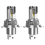 Set 2 Lampi LED M3 H4 cu doua faze putere 55W temperatura 6500K lumina alba